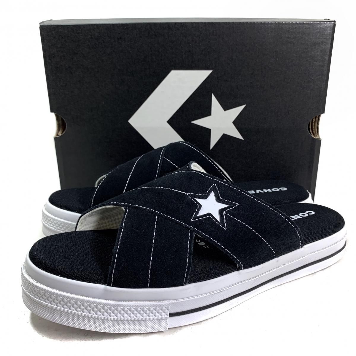 日本未発売 US企画 新品 CONVERSE ONE STAR SANDAL SLIP 黒白 W's US11/28.0 コンバース  ワンスターサンダル スリッポン 564143C ct70 - NEWJOKE ONLINE STORE