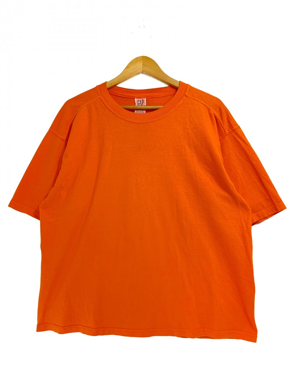 2000年製 OLD GAP vtg リンガー tシャツ グレー オレンジ 黒