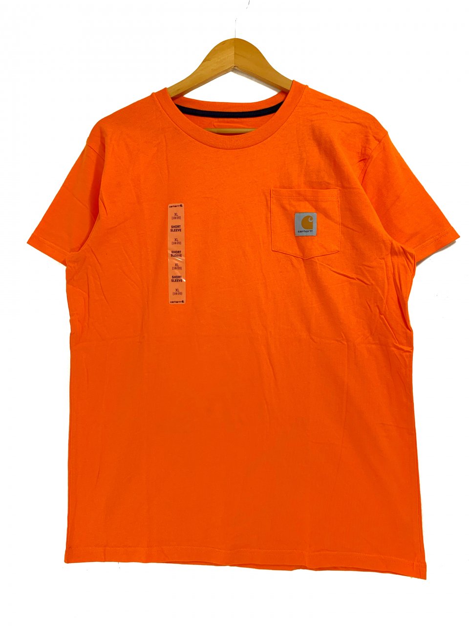 【CHILD&YOUTH】 新品 US企画 Carhartt Pocket S/S Tee (ORANGE) カーハート ポケット付 半袖 Tシャツ  オレンジ チャイルド キッズ ユース レディース - NEWJOKE ONLINE STORE