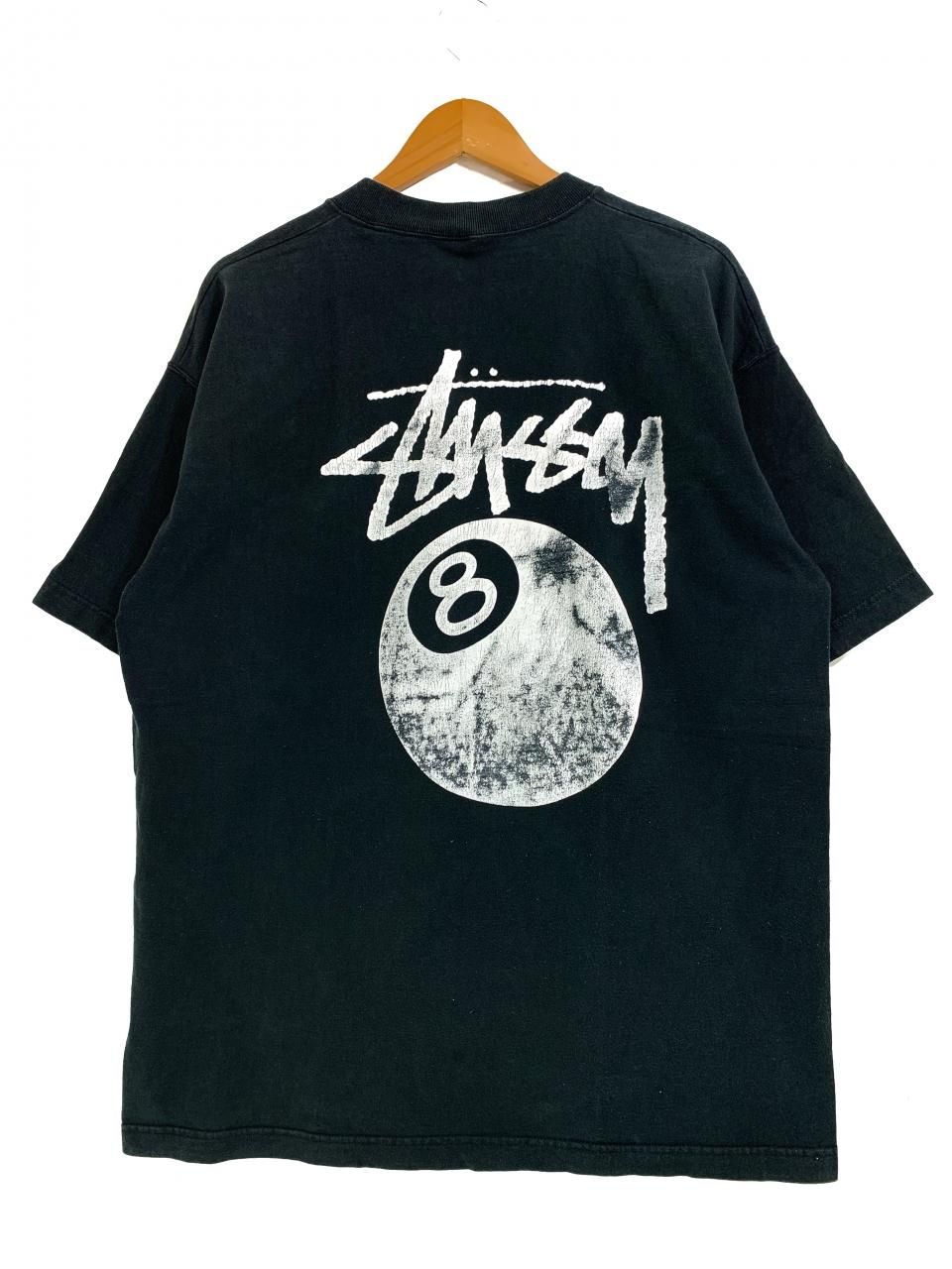 日本最大の USA製 Tシャツ 半袖 クルーネック スプリットロゴ STUSSY