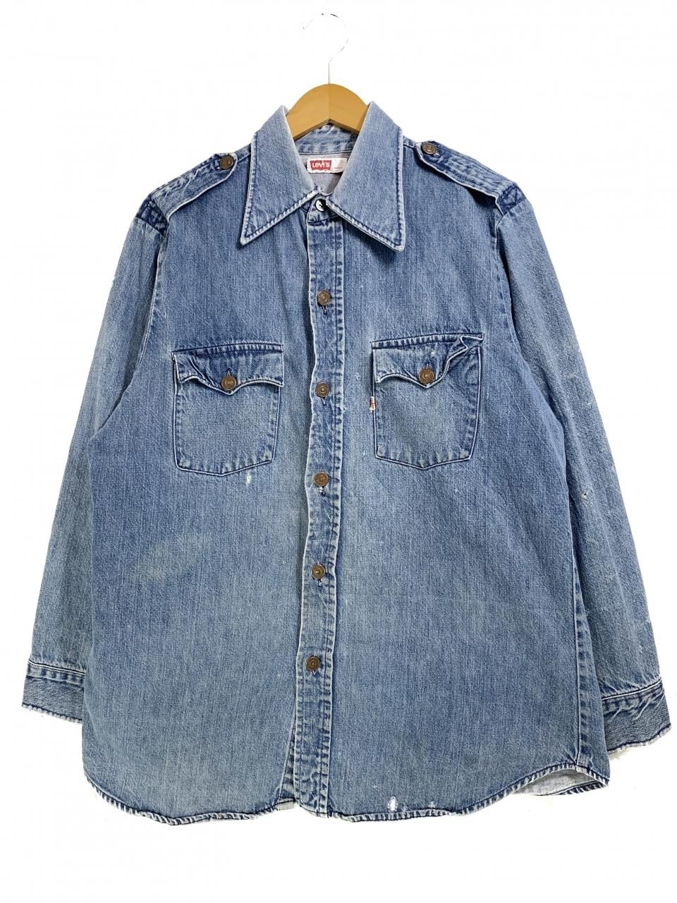 70s Levi's Denim Safari L/S Shirt 