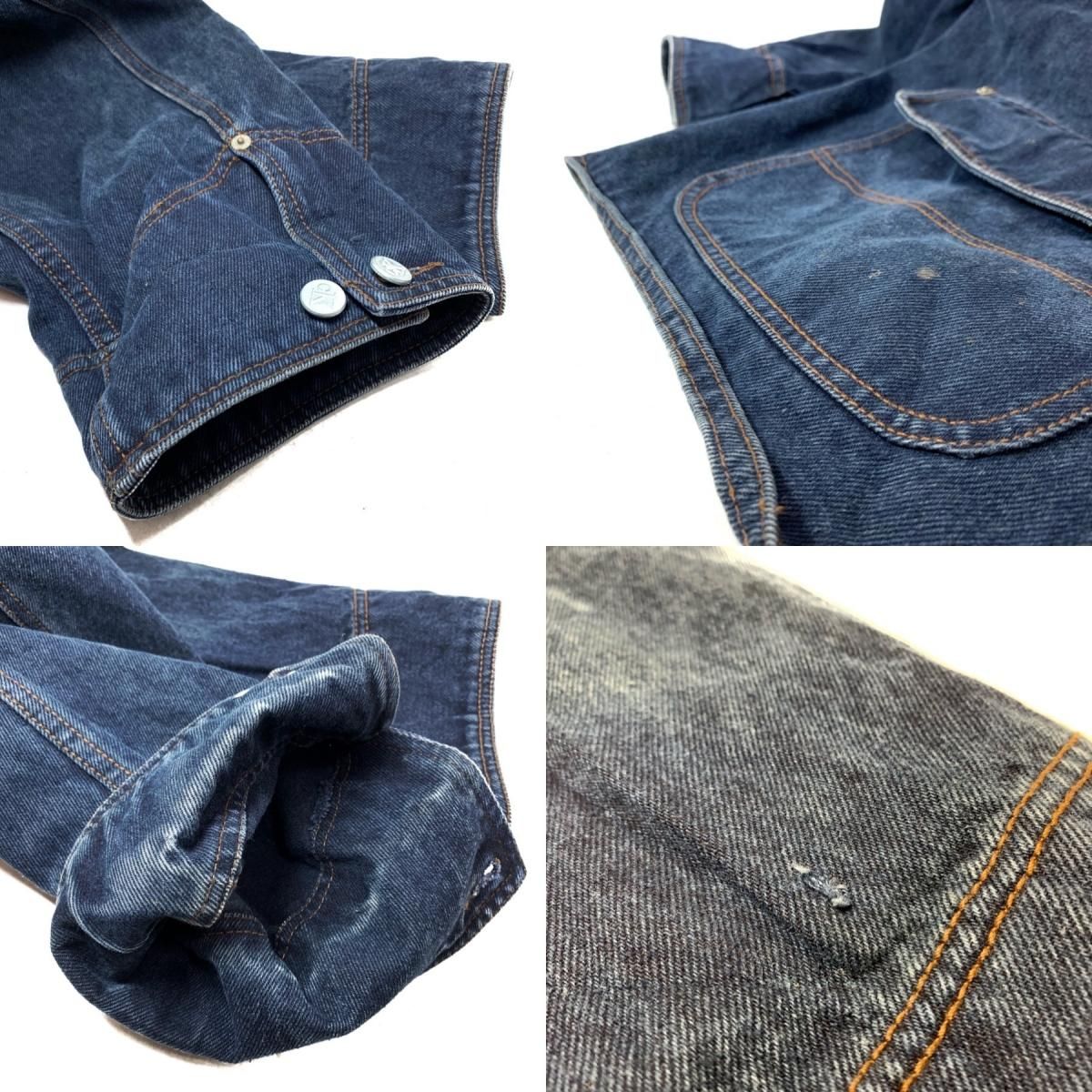 90s Calvin Klein Denim Hooded Coverall 濃紺 XL カルバン 90s Calvin Klein Denim Hooded Coverall 濃紺 XL カルバン