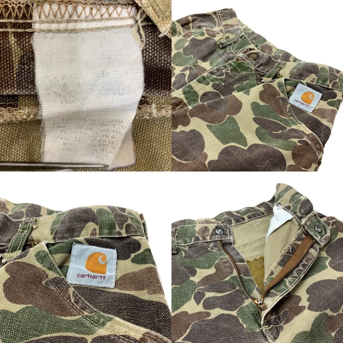 USA製 90s Carhartt Duck Hunter Camo Double Knee Work Pants USA製 90s Carhartt Duck Hunter Camo Double Knee Work Pants