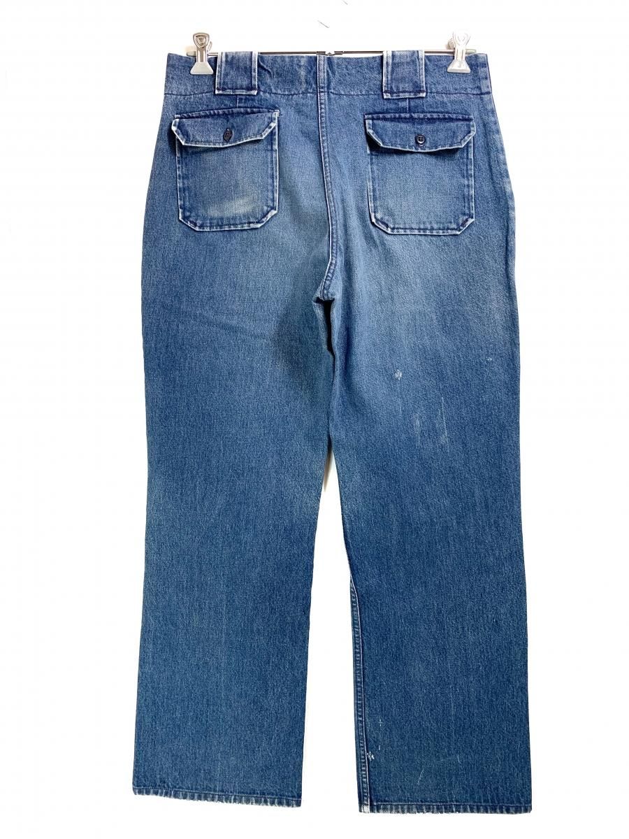 80s Eddie Bauer Denim Bush Pants #1 薄青 W34 黒タグ エディーバウアー ブッシュパンツ デニムパンツ TALON42 6ポケット ライトブルー - NEWJOKE ONLINE STORE