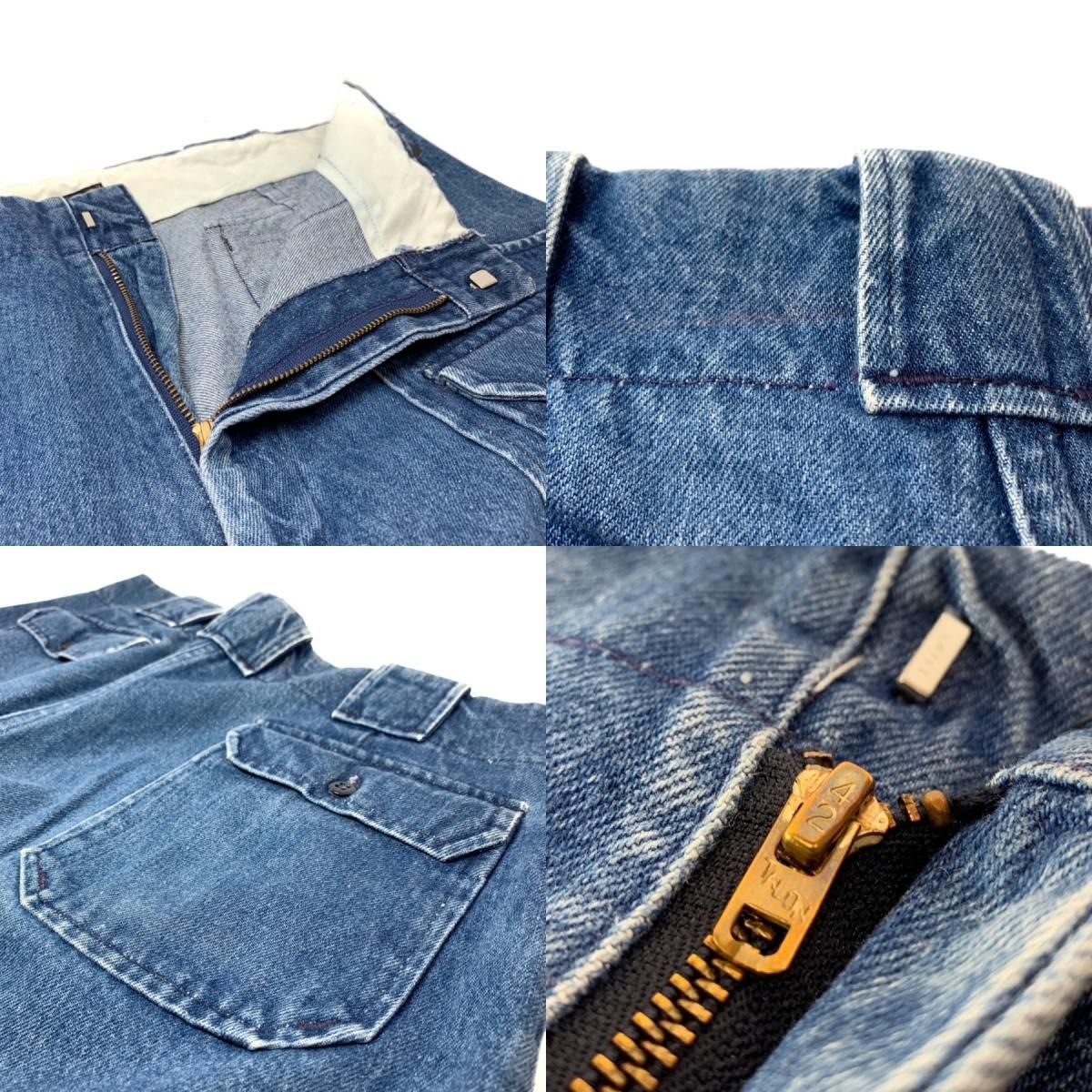 80s Eddie Bauer Denim Bush Pants #2 薄青 W36 黒タグ エディーバウアー ブッシュパンツ デニムパンツ TALON42 6ポケット ライトブルー - NEWJOKE ONLINE STORE