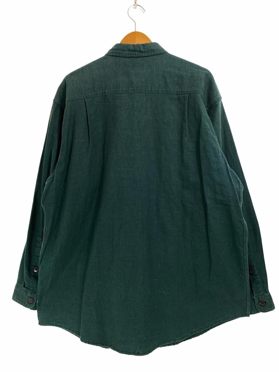 95年 patagonia Linen Cotton L/S Shirt 深緑 L 90s パタゴニア 95年 patagonia Linen Cotton L/S Shirt 深緑 L 90s パタゴニア