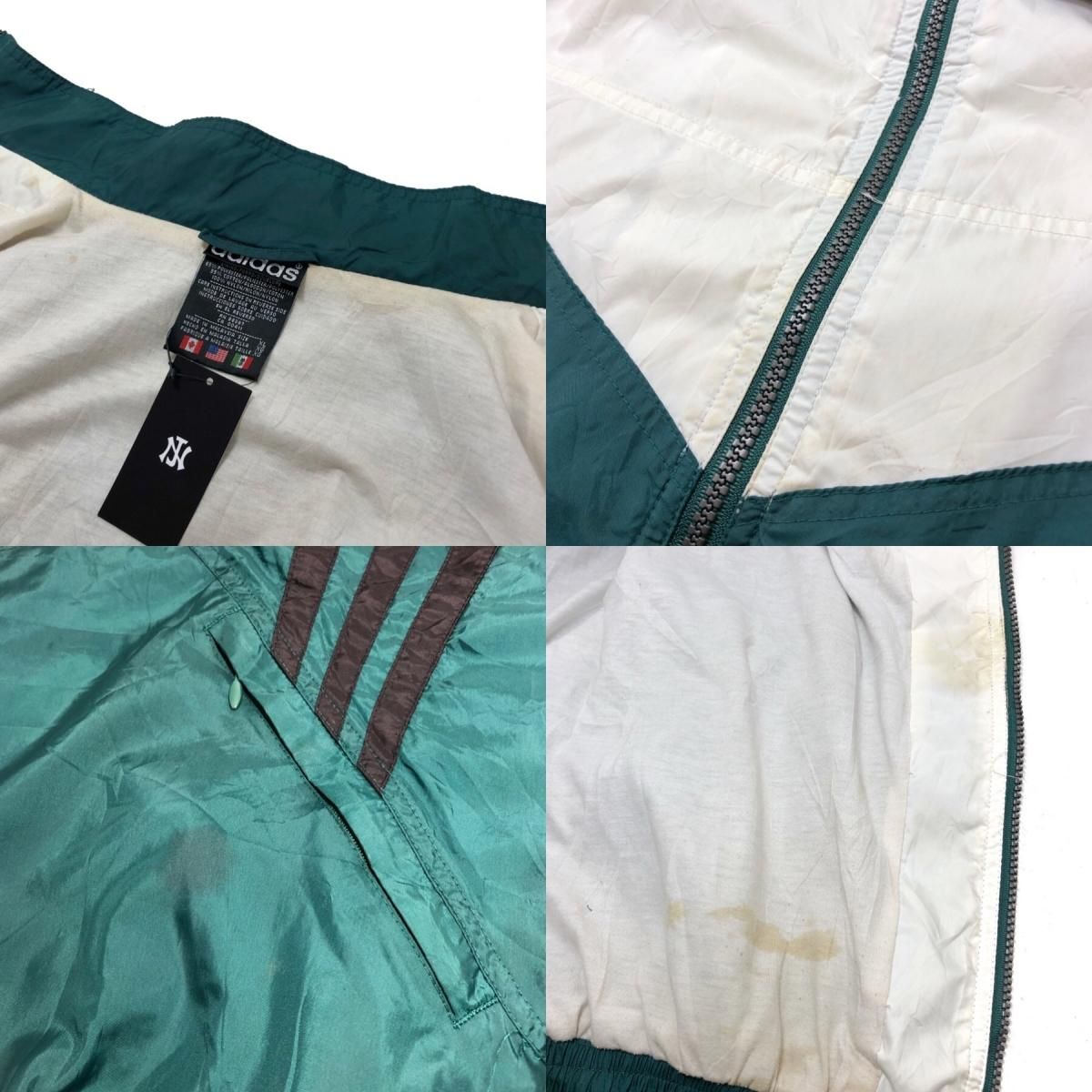 90s adidas Nylon Jacket 緑白黒 XL アディダス ナイロン 90s adidas Nylon Jacket 緑白黒 XL アディダス ナイロン