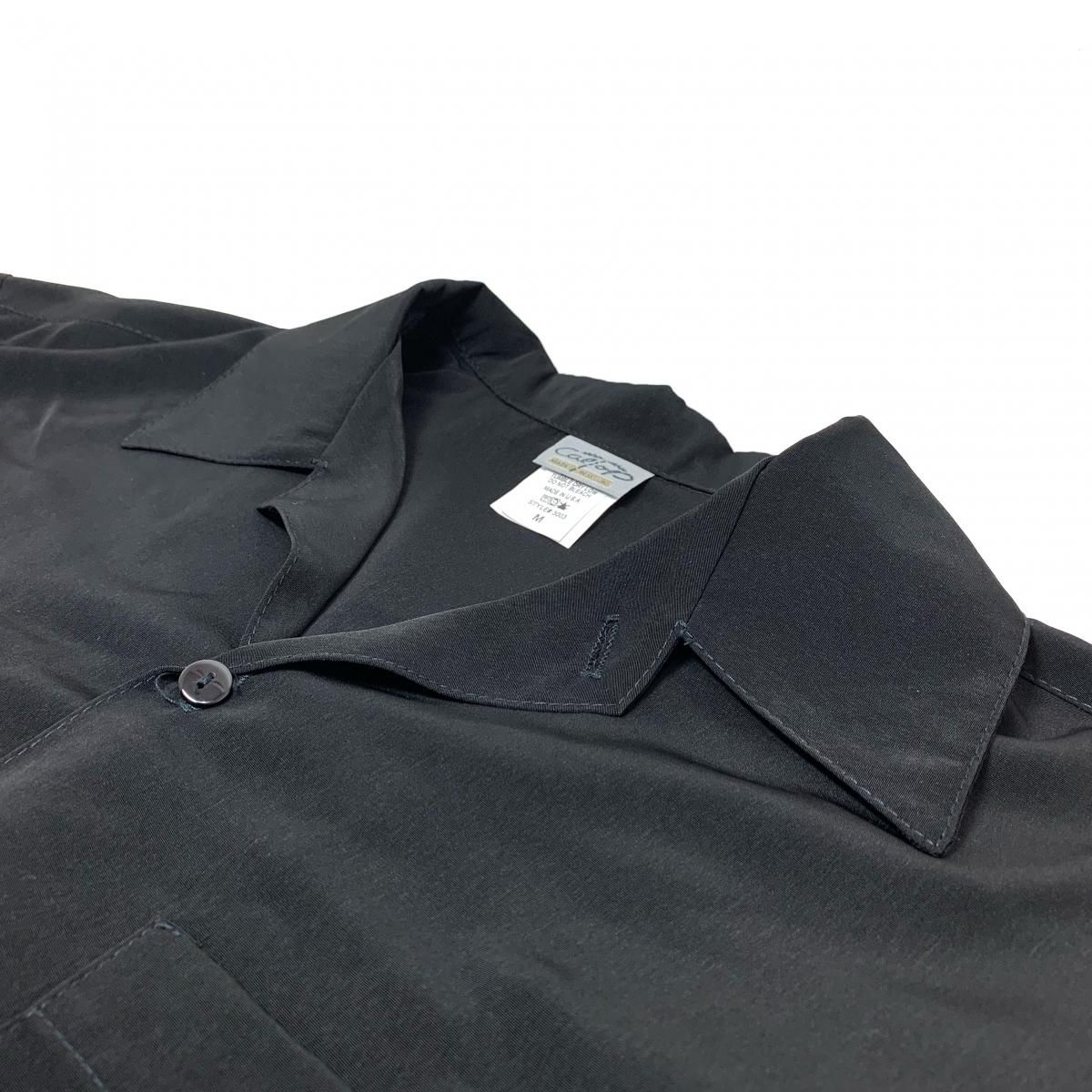 新品 USA製 CALTOP Open Collar L/S Shirts (BLACK) キャル 新品 USA製 CALTOP Open Collar L/S Shirts (BLACK) キャル