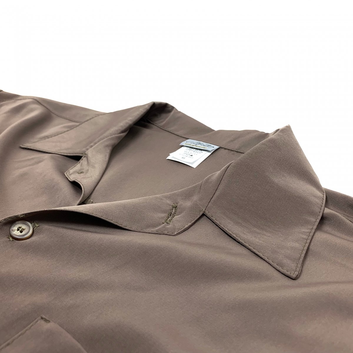 新品 USA製 CALTOP Open Collar L/S Shirts (KHAKI) キャルトップ 長袖 