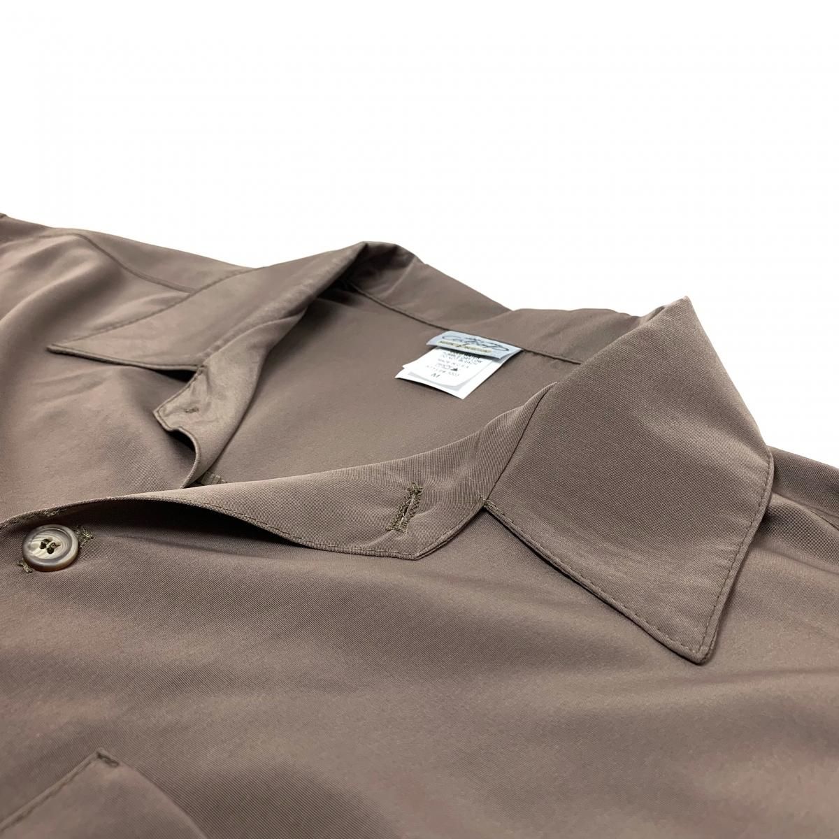 新品 USA製 CALTOP Open Collar L/S Shirts (KHAKI) キャル 新品 USA製 CALTOP Open Collar L/S Shirts (KHAKI) キャル