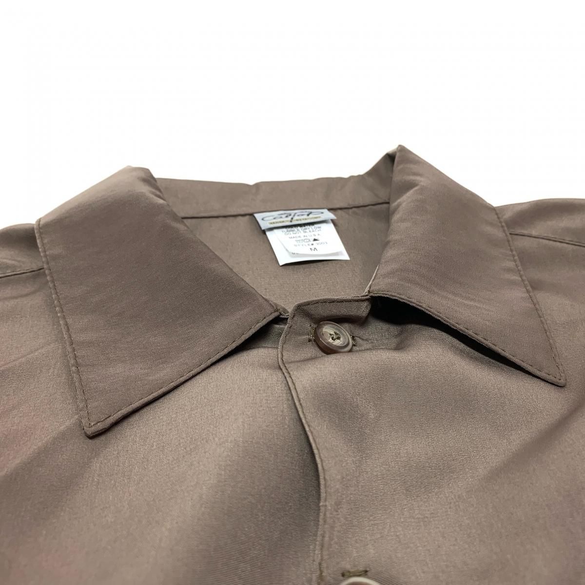 新品 USA製 CALTOP Open Collar L/S Shirts (KHAKI) キャル