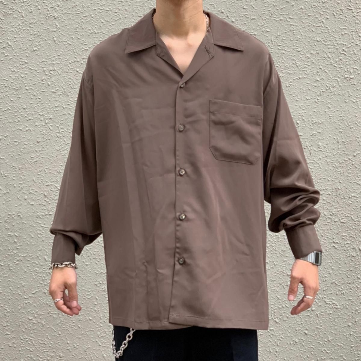 限定版 新品 USA製 キャル (KHAKI) Shirts L/S Collar Open CALTOP ウェア・シャツ