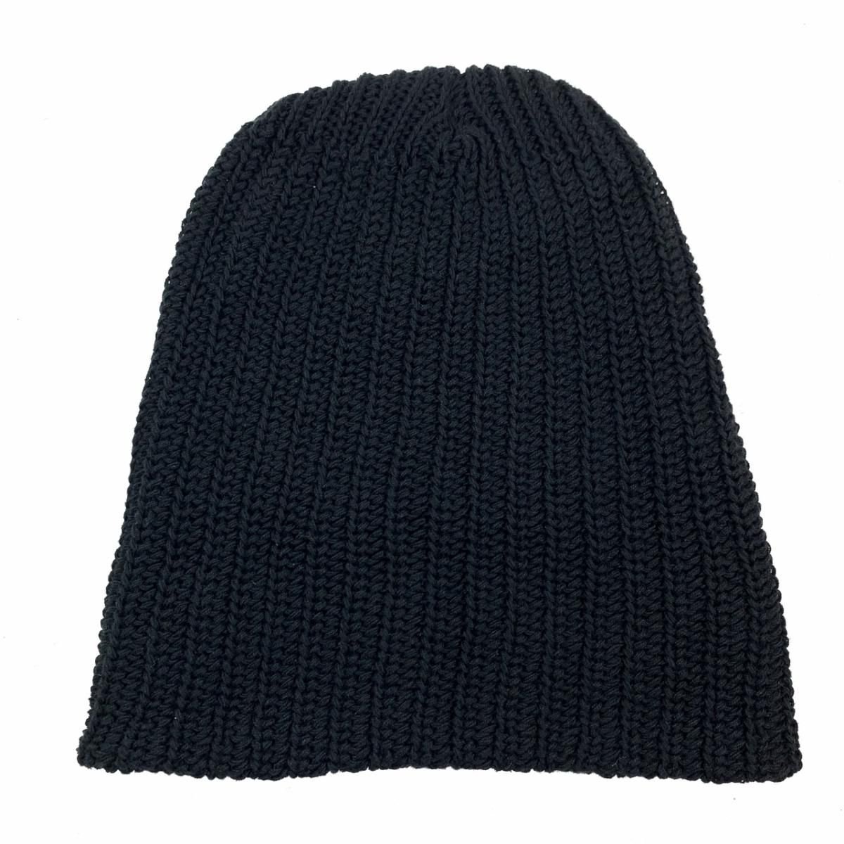 新品 USA製 COLUMBIA KNIT Cotton Short Knit Cap (BLACK