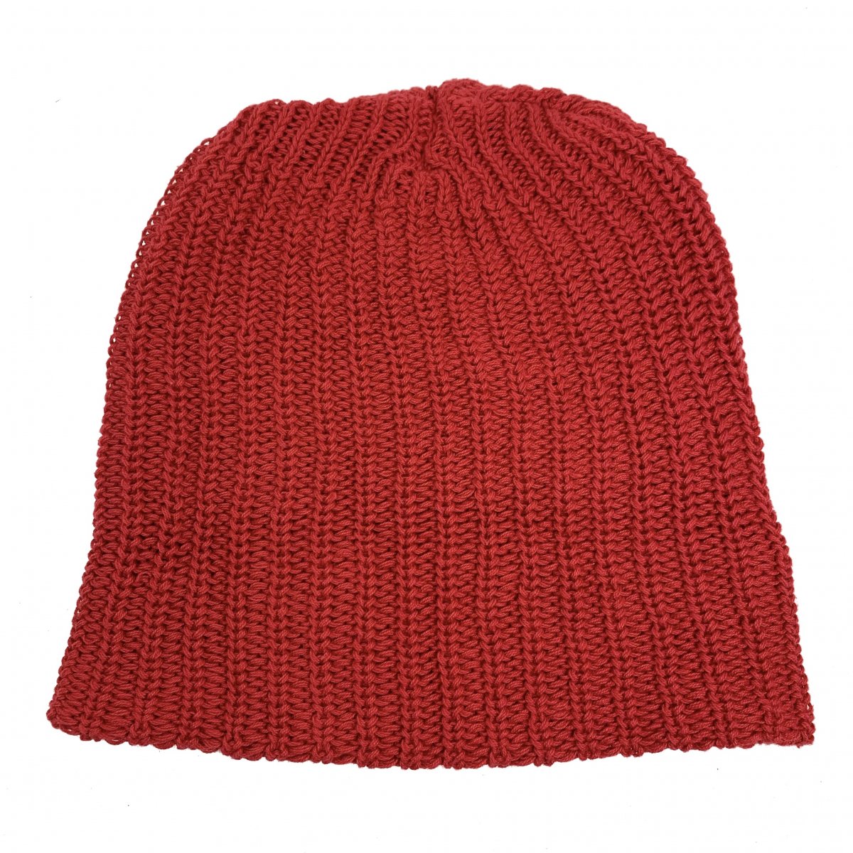 新品 USA製 COLUMBIA KNIT Cotton Short Knit Cap (RED) コロンビア