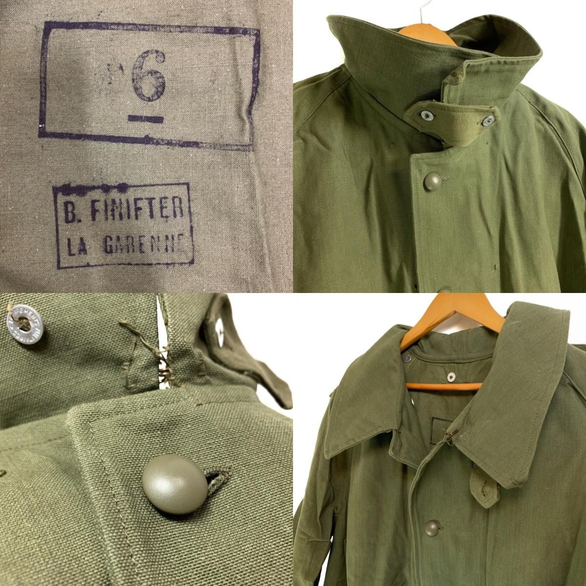 Deadstock 40s~50s FRENCH ARMY Motorcycle Coat オリーブ 6 Deadstock 40s~50s FRENCH ARMY Motorcycle Coat オリーブ 6