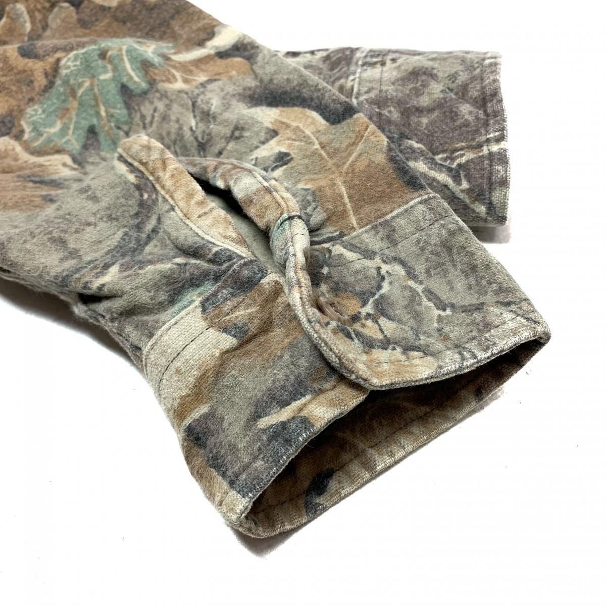 00s WOOLRICH Realtree Camo Chamois Cloth L/S Shirt 茶 2XL 00s WOOLRICH Realtree Camo Chamois Cloth L/S Shirt 茶 2XL
