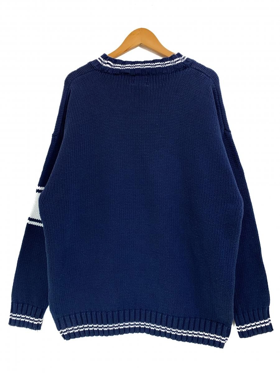 90s OLD GAP Vネック　cotton knit ネイビー　L