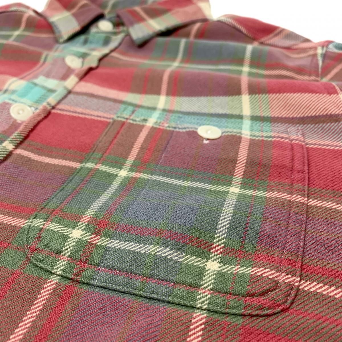 Polo Ralph Lauren Thermal Lined Check Flannel L/S Shirt 赤緑