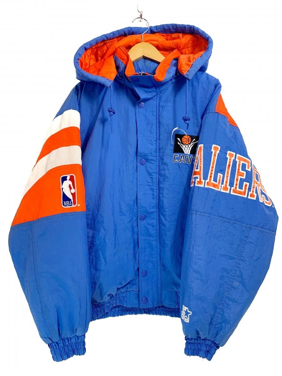 s STARTER "Cleveland Cavaliers" Padding Nylon Jacket 水色