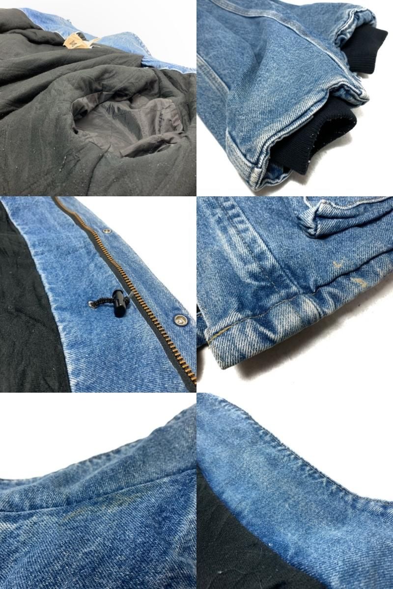 USA製 Carhartt Denim Half Coat 青 L カーハート デニム ハーフ USA製 Carhartt Denim Half Coat 青 L カーハート デニム ハーフ