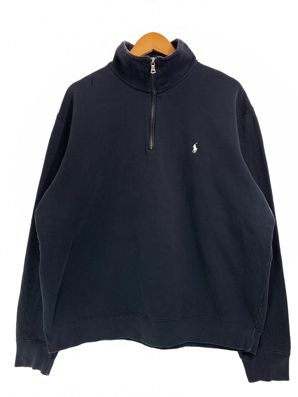 Polo Ralph Lauren Half-Zip Sweatshirt 黒 XL ポロラルフローレン ...