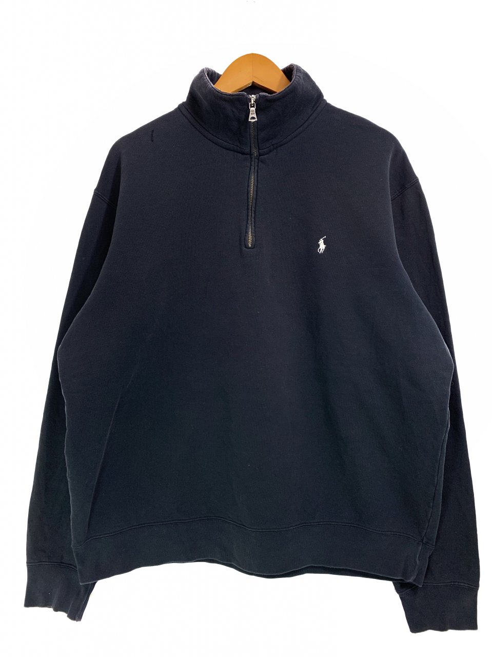 Polo Ralph Lauren Half-Zip Sweatshirt 黒 XL ポロラルフローレン スウェット ハーフジップ ポニー ロゴ 刺繍  ワンポイント - NEWJOKE ONLINE STORE