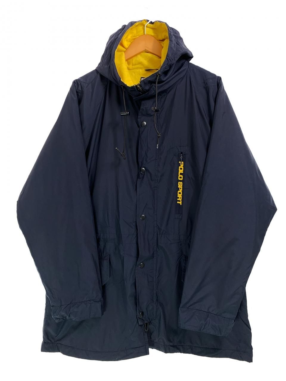 90s POLO SPORT Nylon Hooded Mountain Parka 紺 M ポロスポーツ ...