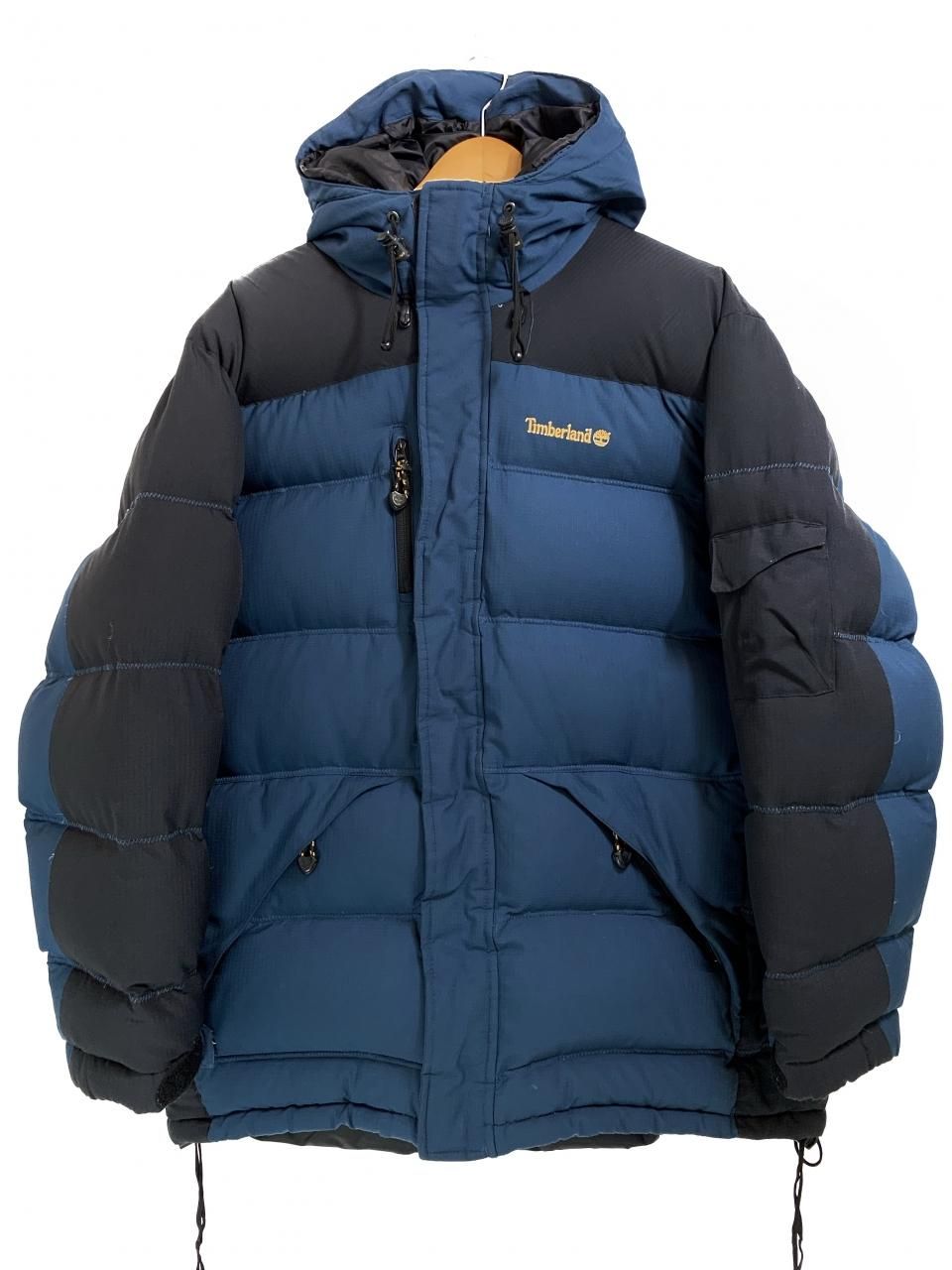 00s Timberland DRYLOFT Down Jacket 紺黒 L相当 ティンバーランド ...