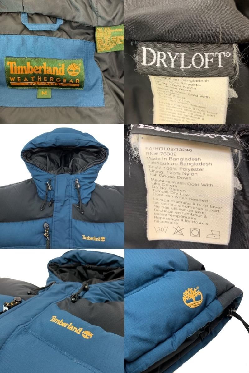 00s Timberland DRYLOFT Down Jacket 紺黒 L相当 00s Timberland DRYLOFT Down Jacket 紺黒 L相当
