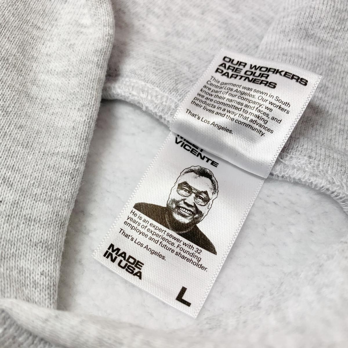 新品 USA製 LOS ANGELES APPAREL 14oz Pullover Hoodie (ASH
