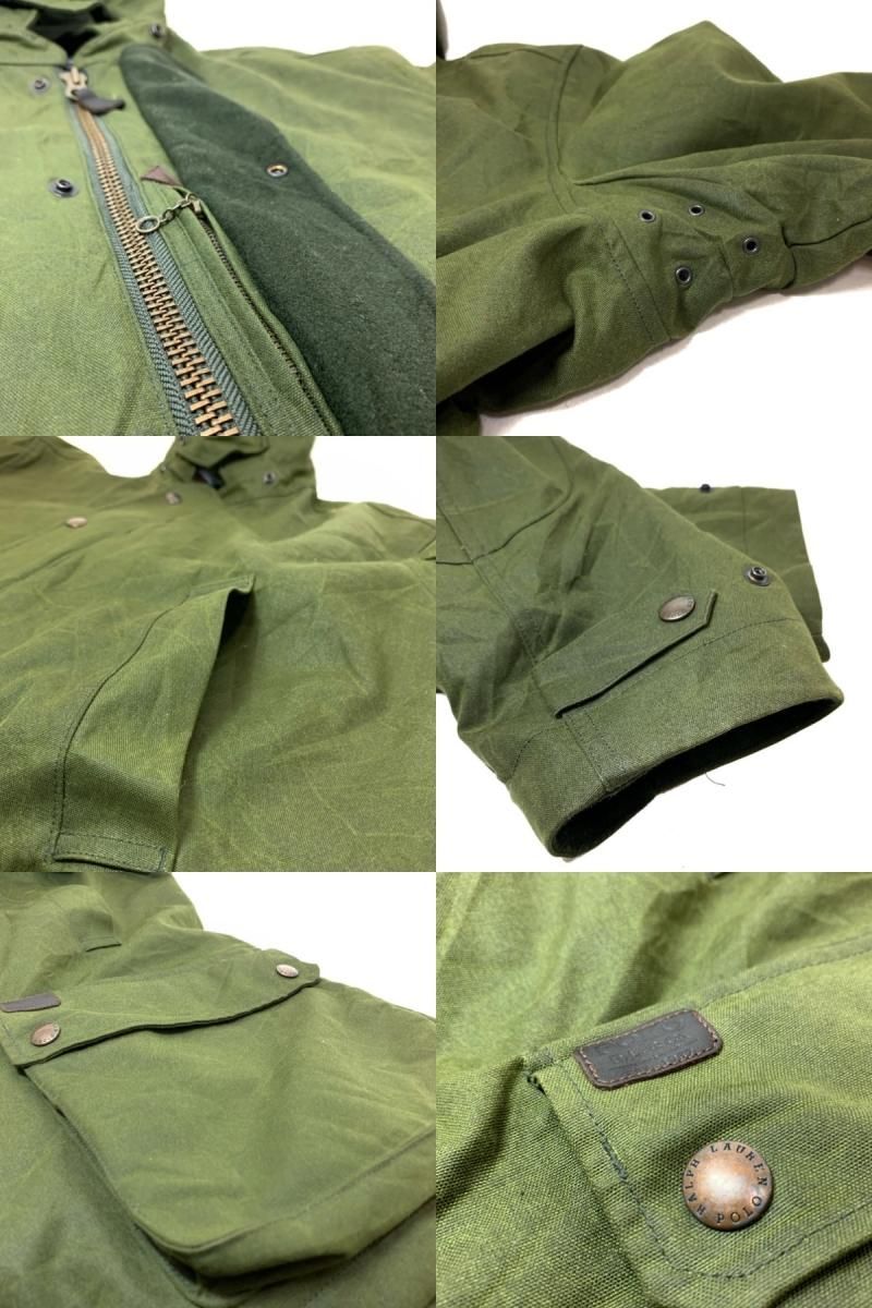 Polo Ralph Lauren Wool Lining Oiled Jacket オリーブ L ポロ Polo Ralph Lauren Wool Lining Oiled Jacket オリーブ L ポロ