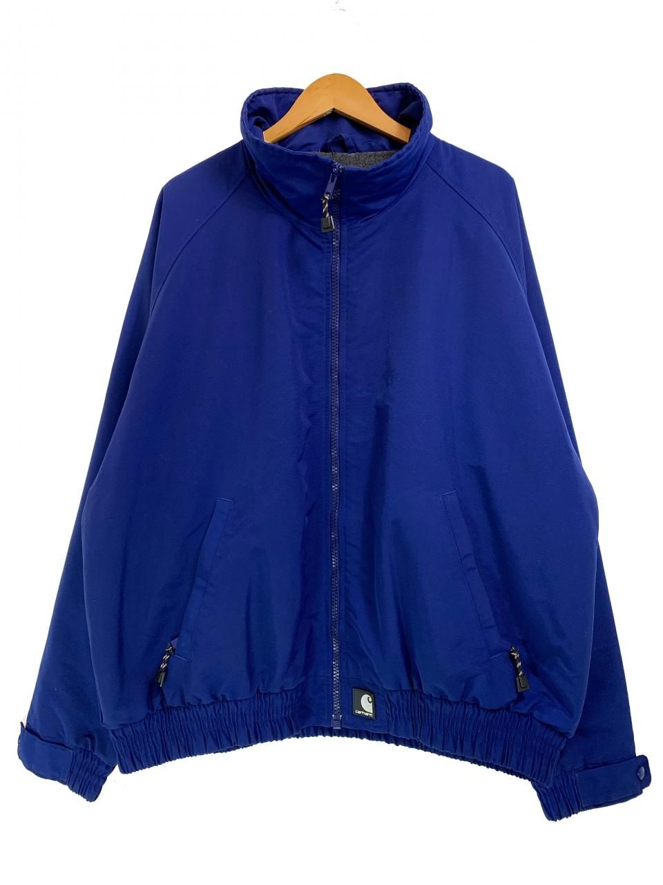 00s Carhartt Fleece Lined Nylon Jacket 青 XL カーハート ナイロン ...