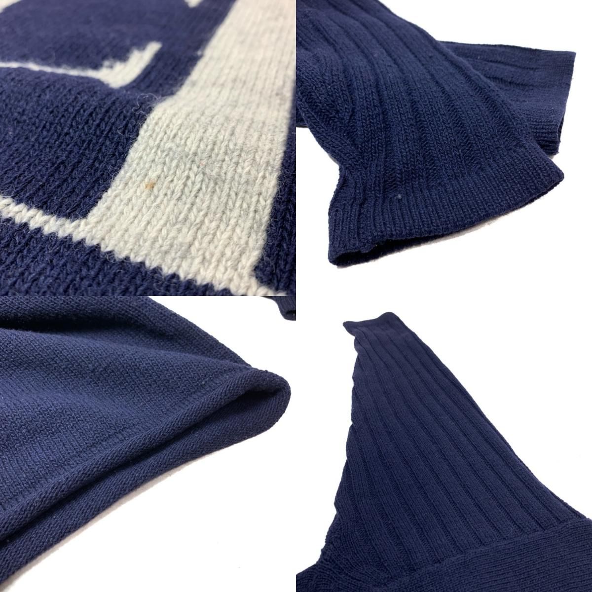 Calvin Klein Big Logo Wool Knit 紺 L カルバンクライン ウール Calvin Klein Big Logo Wool Knit 紺 L カルバンクライン ウール