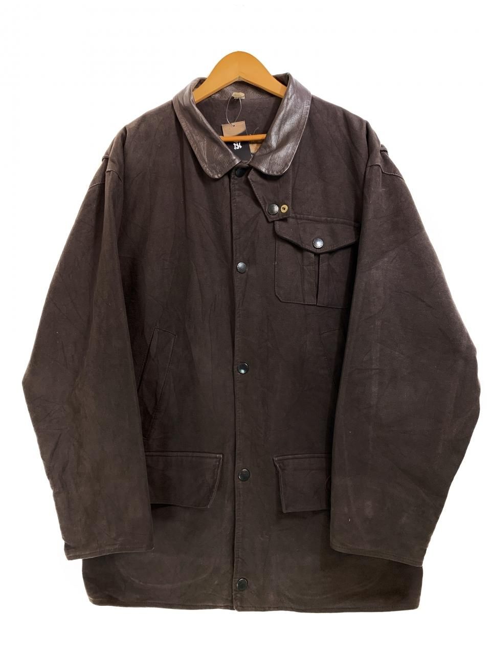 イングランド製 90s Barbour MOLESKIN JACKET 茶 L バブアー