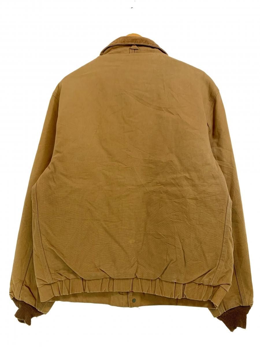 90s Carhartt 襟コーデュロイミドル丈ダックジャケット ネイビー