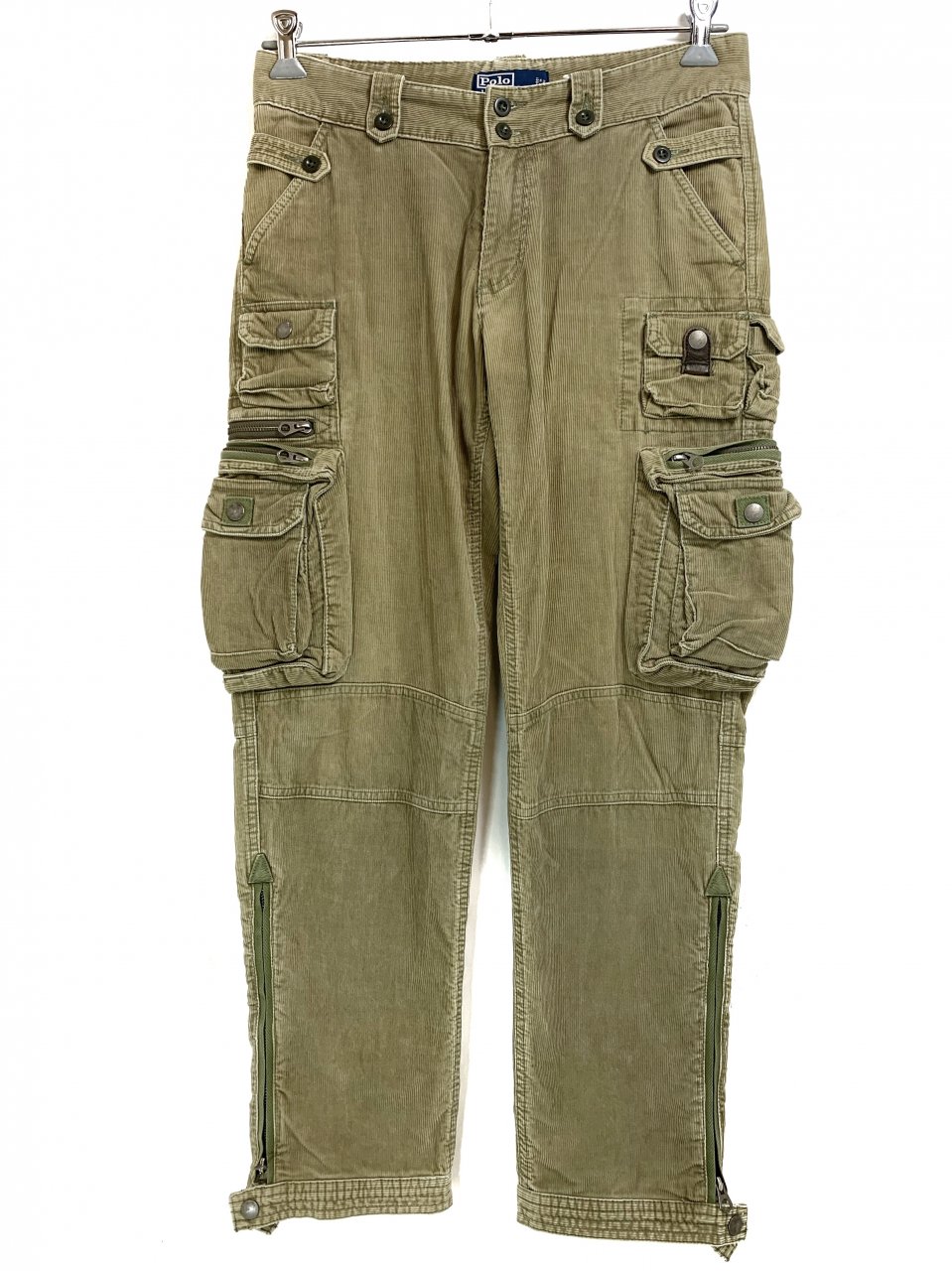 Polo Ralph Lauren Multi Pocket Corduroy Cargo Pants カーキ 31×30 ...