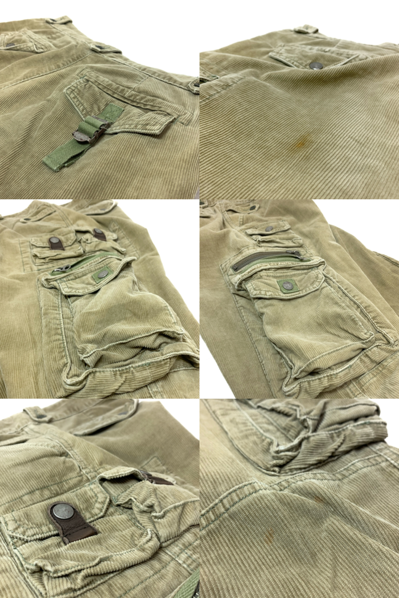 Polo Ralph Lauren Multi Pocket Corduroy Cargo Pants カーキ 31×30 