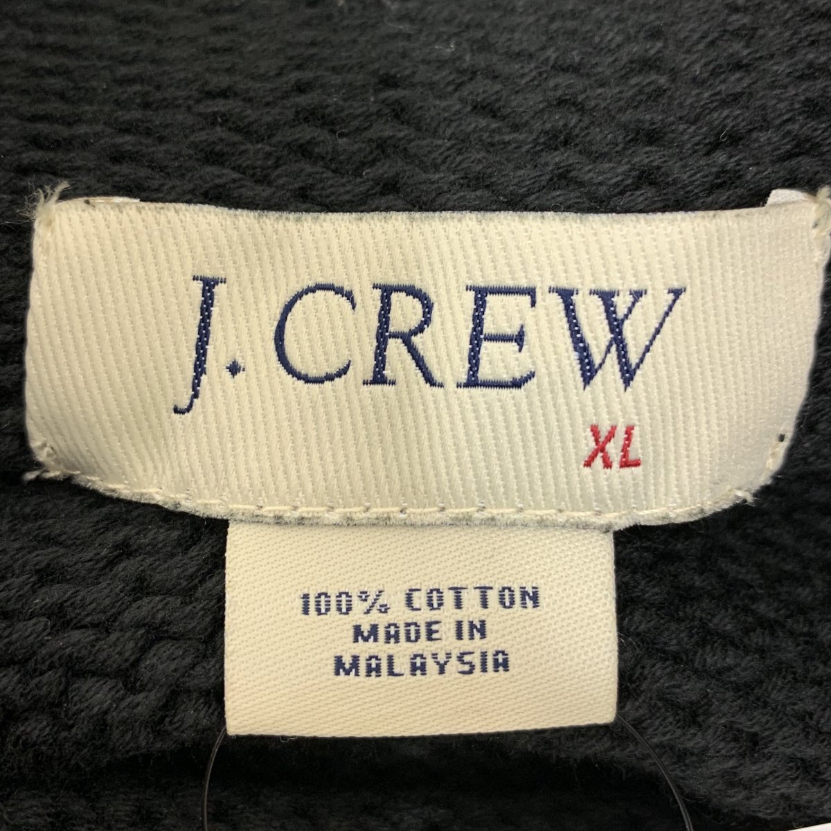 90s~00s J.CREW Roll-Neck Cotton Knit 黒 XL ジェイクルー コットン 