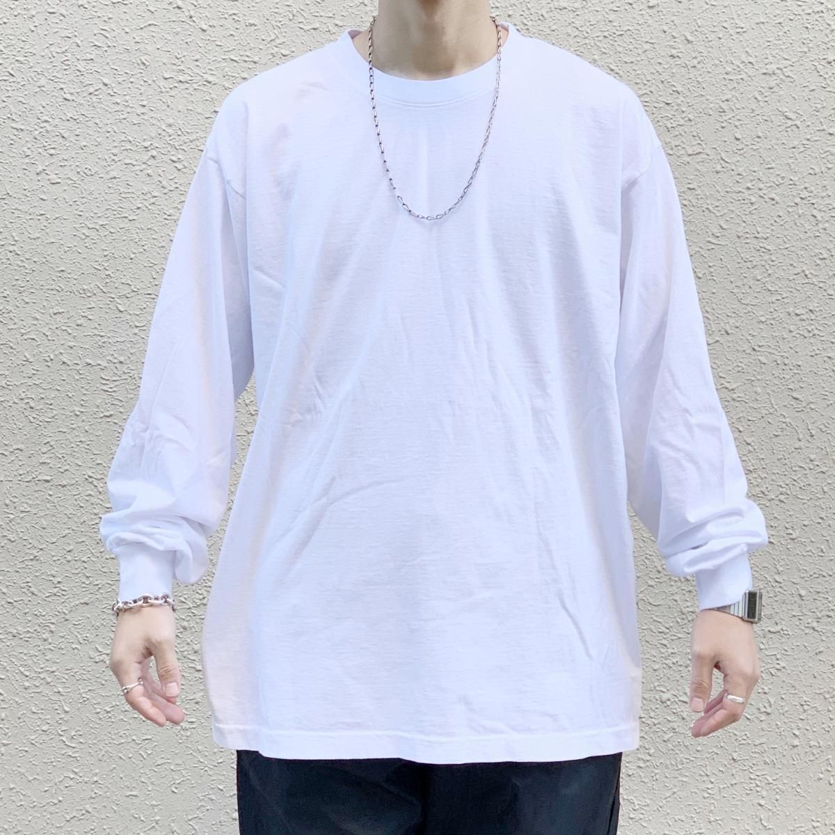 新品 USA製 LOS ANGELES APPAREL 6.5oz L/S Tee (WHITE