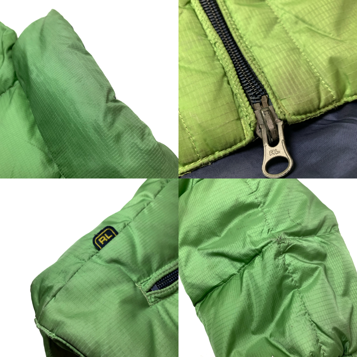 90s POLO SPORT Logo Down Jacket 黄緑 XL ポロスポーツ ダウン 90s POLO SPORT Logo Down Jacket 黄緑 XL ポロスポーツ ダウン