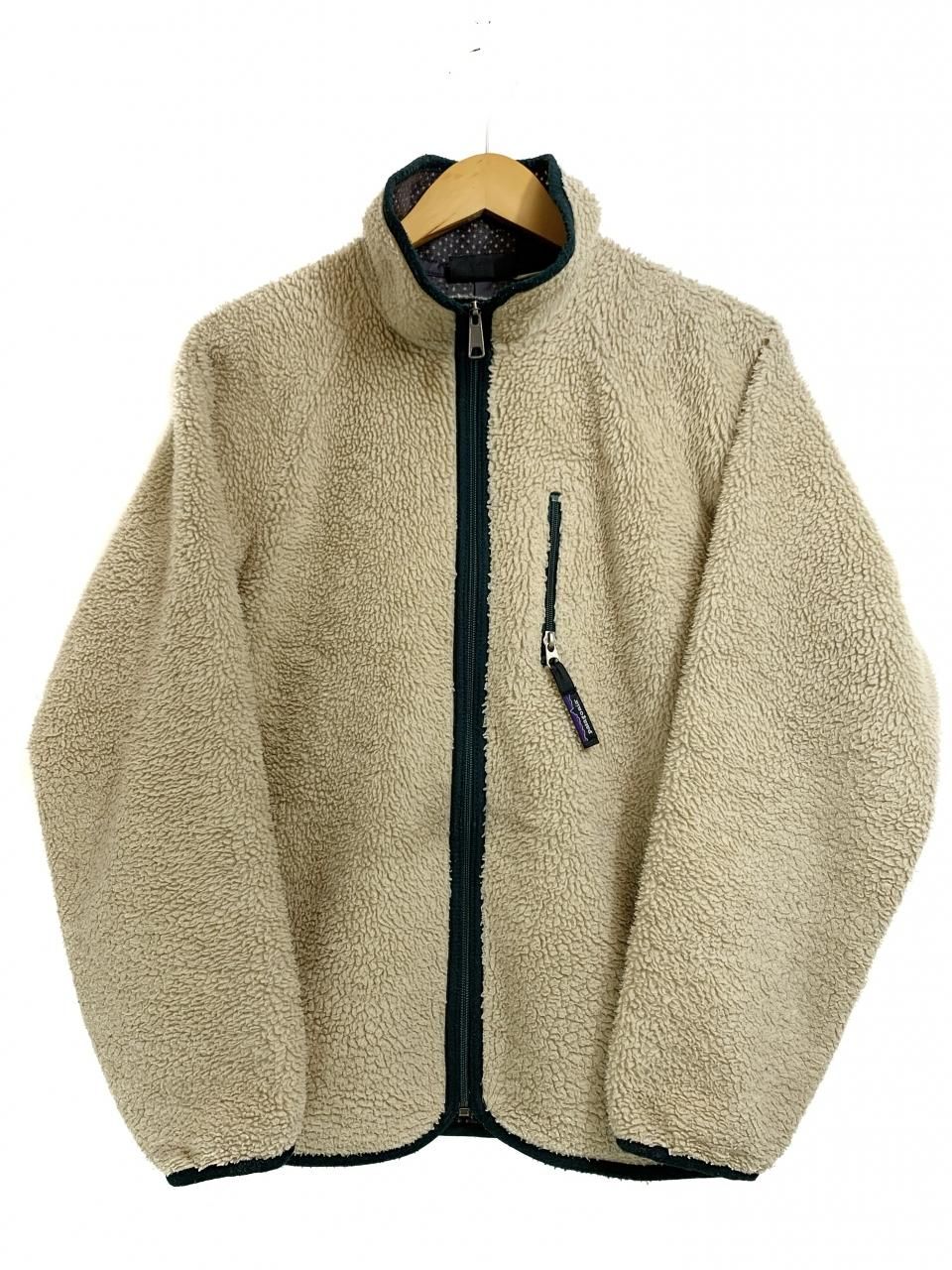 USA製 90s patagonia Retro Cardigan NATURAL×HUNTER S パタゴニア レトロカーディガン  フリースジャケット ナチュラル ハンター ベージュ - NEWJOKE ONLINE STORE