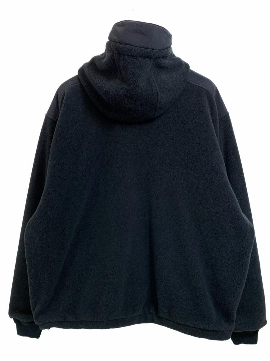 80s Eddie Bauer Zip-Up Hooded Fleece Jacket 黒 L 黒タグ 80s Eddie Bauer Zip-Up Hooded Fleece Jacket 黒 L 黒タグ