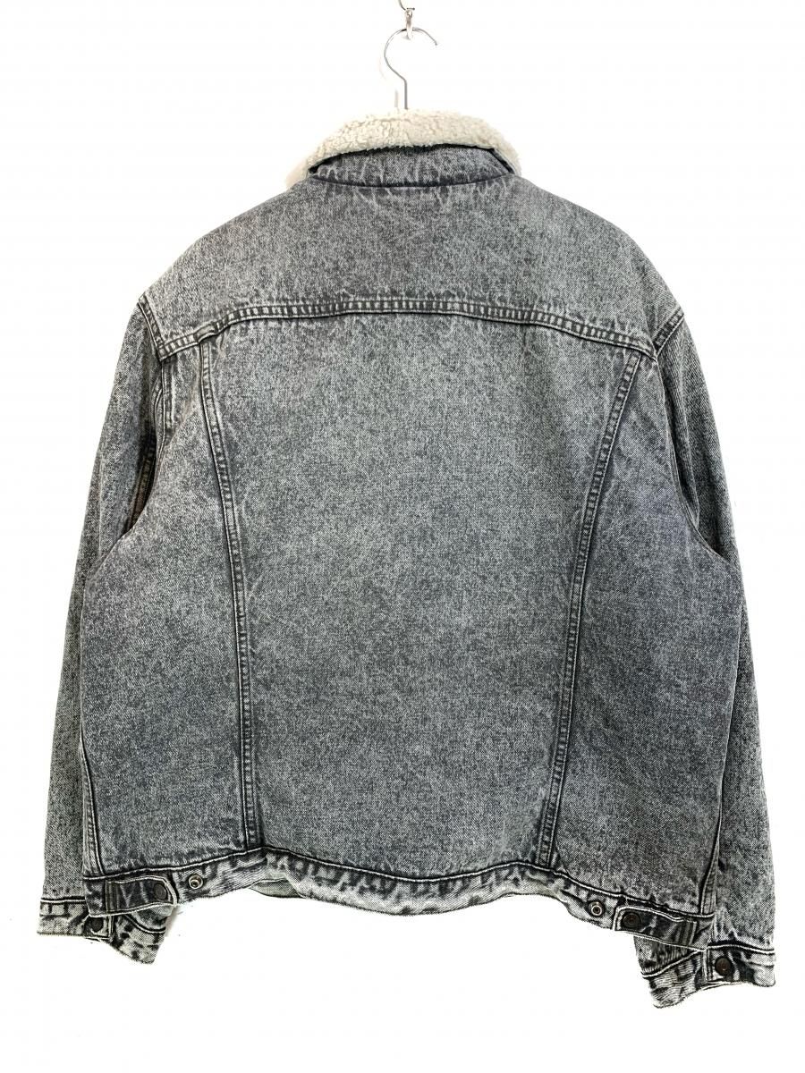 90s Levi's 70608-02 Chemical Wash Black Denim Boa Jacket 黒 90s Levi's 70608-02 Chemical Wash Black Denim Boa Jacket 黒