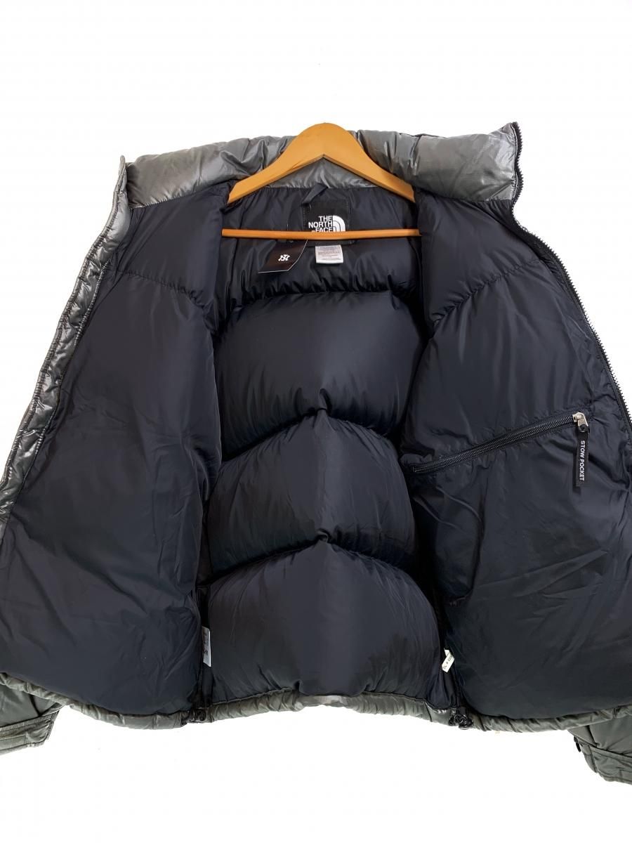 00s THE NORTH FACE Nuptse Jacket 灰黒 L ノースフェイス ヌプシ 