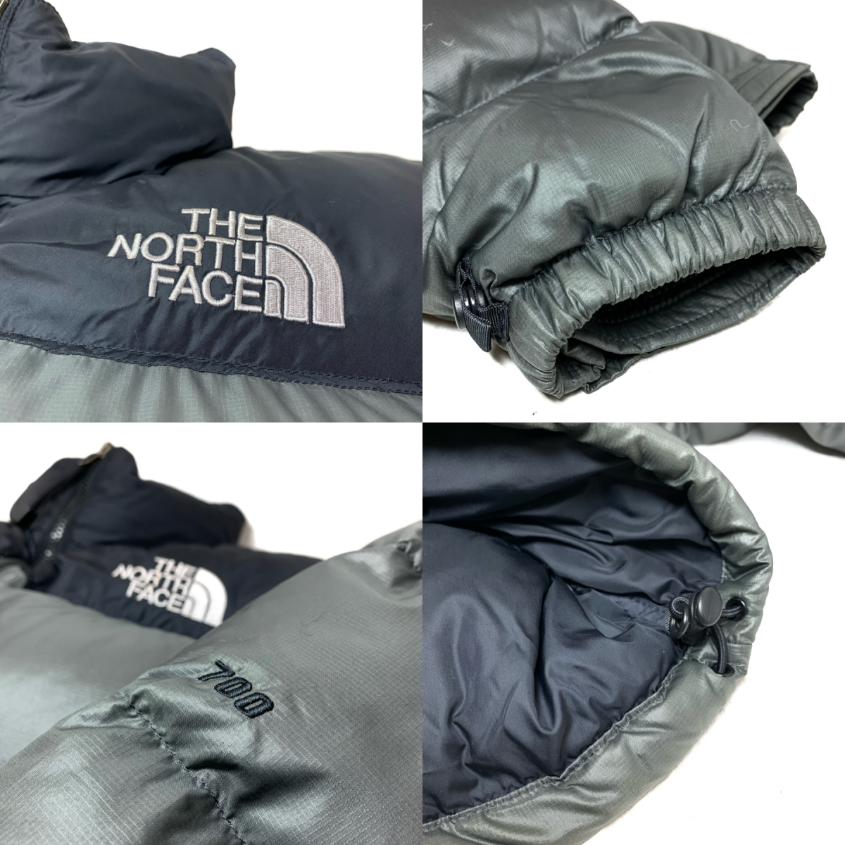 00s THE NORTH FACE Nuptse Jacket 灰黒 L ノースフェイス 00s THE NORTH FACE Nuptse Jacket 灰黒 L ノースフェイス