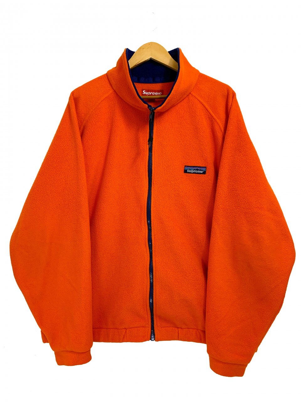 USA製 98AW SUPREME patagonia Logo Fleece Jacket オレンジ XL 90s 