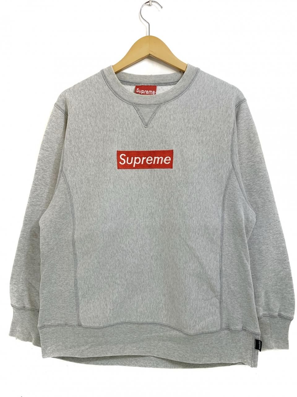 M Supreme ボックスロゴ クルーネック  グレー box logo