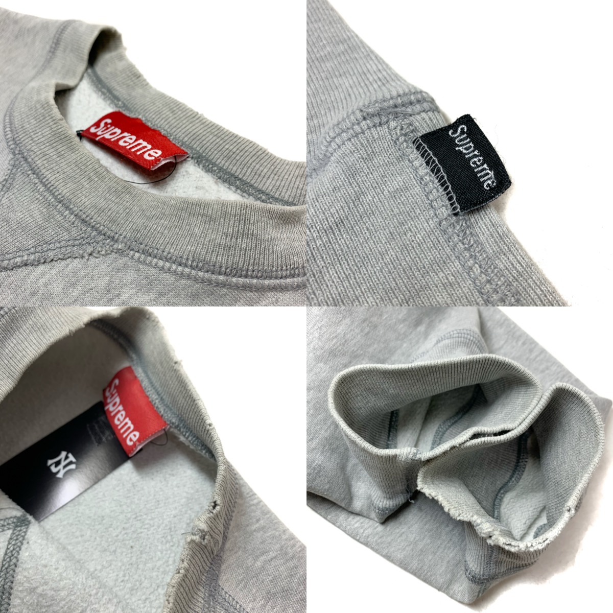 【新品・未開封】Supreme Box Logo Crewneck｜灰・M