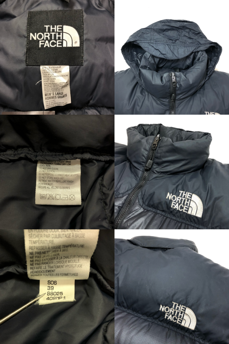 90s THE NORTH FACE Nuptse Jacket 黒 L ノースフェイス ヌプシ ...