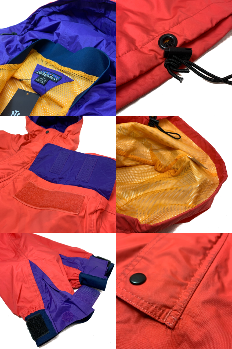 90年製 patagonia SKANORAK サーモンピンク紫 M 90s 初期型 パタゴニア